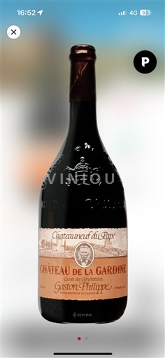 Vale do Ródano Châteauneuf-du-Pape Château La Gardine des Générations Gaston Philippe 2019