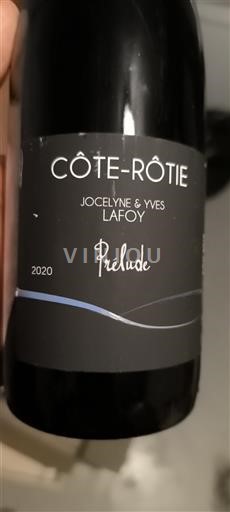 Thung lũng Rhône Côte-rôtie Jocelyne & Yves Lafoy Prélude 2020