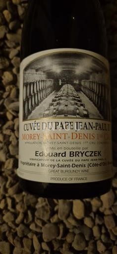 Burgundi Morey-Saint-Denis Premier Cru Edouard Bryczek du Pape Jean-Paul II 2002