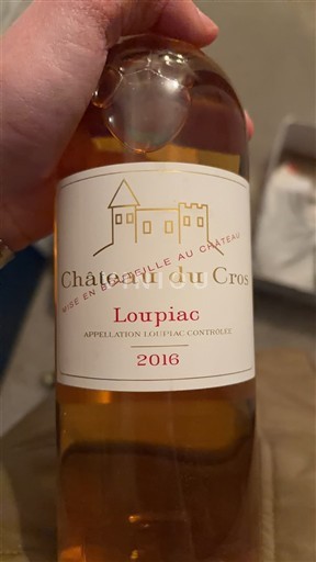 Bordeaux Loupiac Château Cros 2016
