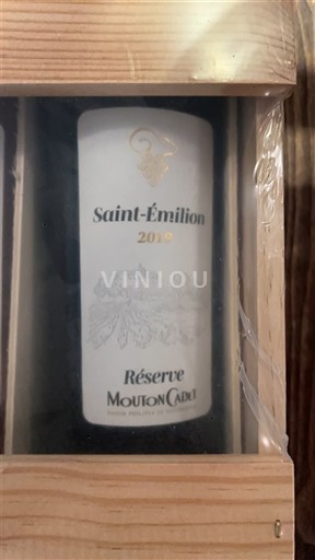 Bordoja Saint-Émilion Mouton Cadet Réserve 2019