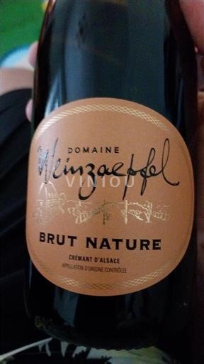 Alsace Crémant d'Alsace Domaine Weinzaepfel Brut Nature 2019