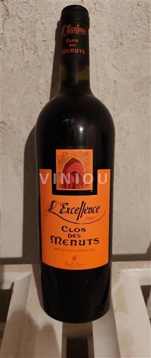 Burdeos Saint-Émilion Gran Cru Grand Cru Clos des Menuts L'Excellence 2015