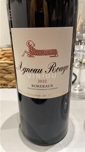Bordeaux Baron Philippe de Rothschild Agneau Rouge 2022