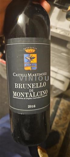 Tuscany Brunello di Montalcino Castelli Martinozzi 2016