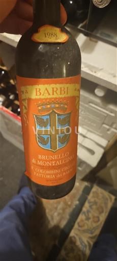 Tuscan Wines Brunello di Montalcino Fattoria dei Barbi 1988