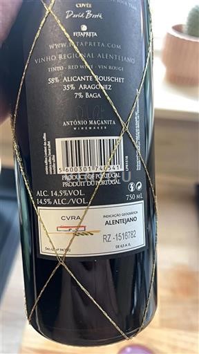 Bồ Đào Nha Alentejo Fitapreta David Booth 2015