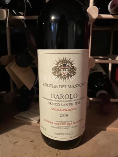 Vin Rouge sec Bricco San Pietro Vigna d'la Roul Rocche dei Manzoni 2019 Italie Piémont Barolo DOC