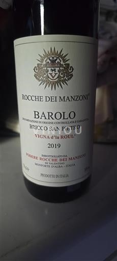 Piedmont Barolo Rocche dei Manzoni Bricco San Pietro Vigna d'la Roul 2019