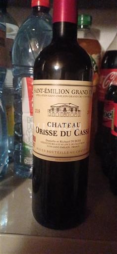 Bordeaux Saint-Émilion Grand Cru Grand Cru Château Orisse du Casse 2018