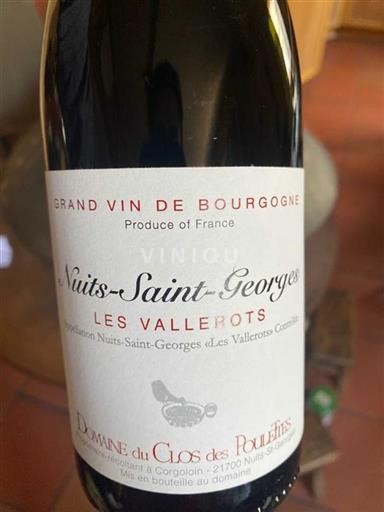Burgundi Nuits-saint-georges Domaine Clos des Poulettes Les Vallerots 2022