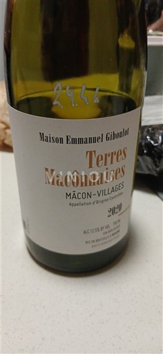Бургундія Макон та макон-віллаж Maison Emmanuel Giboulot Terres Macônnaises 2020