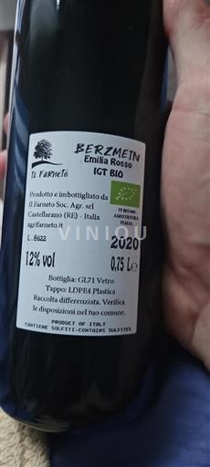 Emilia-Romagna Wines Unspecified Il Farneto Berzmein 2020
