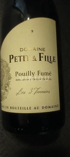 Loiretal Pouilly Fumé Domaine Petit & Fille Les 3 Terroirs Ohne Jahrgang