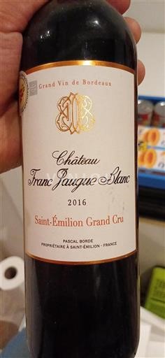 Bordeaux Saint-Émilion Grand Cru Château Franc Jaugue Blanc 2016