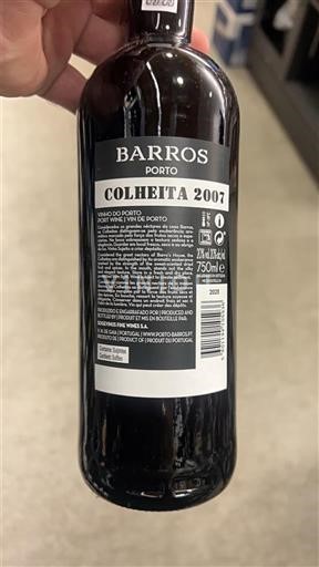 Portugal Port Barros Colheita 2007