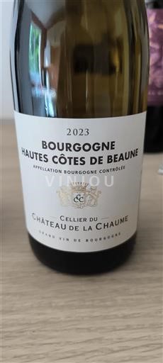 Burgundi Beaunen Ylämaat Château La Chaume 2023