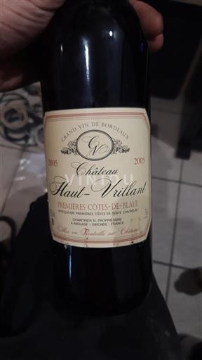 Bordeaux Nespecifikováno Château Haut-Vrillant 2005