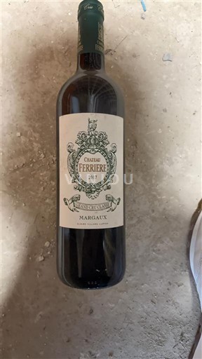 Bordeaux Margaux Grand Cru Château Ferrière 2017