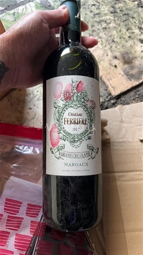 Bordeaux Margaux Grand Cru Château Ferrière 2017