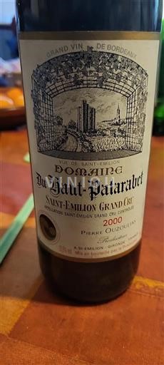 Bordéus Saint-Émilion Grand Cru Grand Cru Domaine Haut-Patarabet 2000