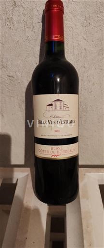 Burdeos Blaye-Côtes de Burdeos Château Belle Vue Estuaire Vieilles Vignes 2018