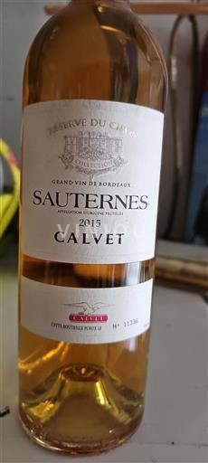 Bordeaux Sauternes Calvet Réserve du Ciron 2015
