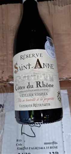 Rona dolina Côtes-du-Rhône Réserve Saint-Anne Vieilles Vignes 2022