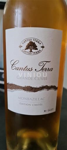 Sydväst Monbazillac Cantus Terra Grande Icke årgångsbetecknad