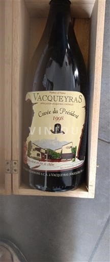 Thung lũng Rhône Vacqueyras Les Vins du Tave du Président 1998