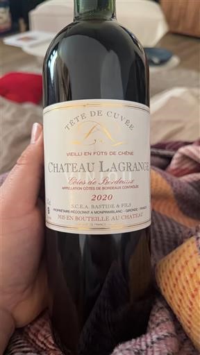 Bordeaux Côtes-de-Bordeaux Château Lagrange Tête de 2020