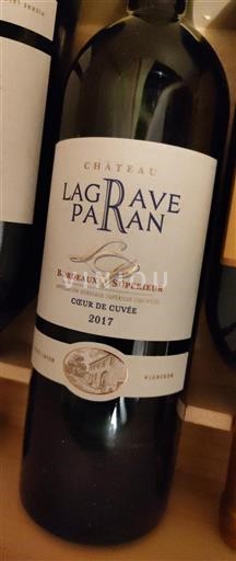 Bordeaux Bordeaux Supérieur La Grave Parans Cœur de 2017