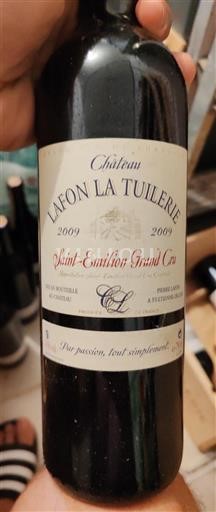 Bordéus Saint-Émilion Grand Cru Château Lafon La Tuilerie 2009