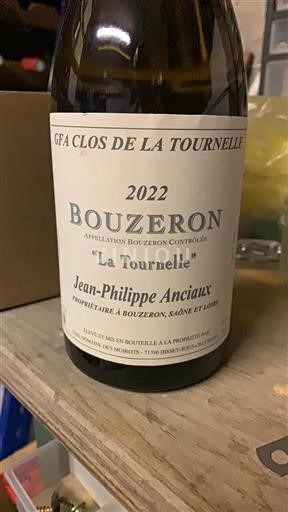 Vin Blanc sec La Tournelle Clos de la Tournelle 2022 France Bourgogne Bouzeron AOC