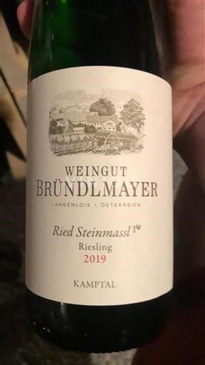 Niederösterreich Kamptal DAC Weingut Bründlmayer Ried Steinmassl 1ÖTW 2019