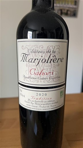 South West Cahors Château La Marjolière Tradition 2020