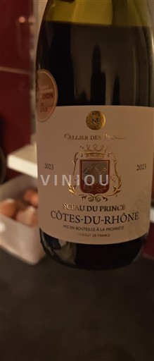 Wines Rouge sec Sceau du Prince Cellier des Princes 2023 France Rhône Valley Côtes du Rhône AOC