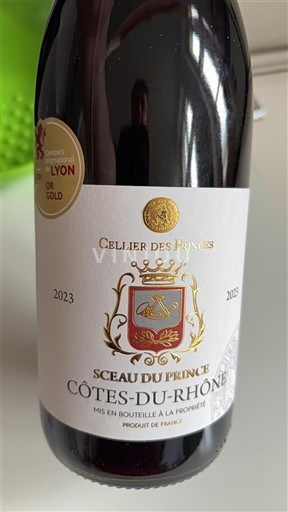 Valle del Ródano Côtes del Ródano Cellier des Princes Sceau du Prince 2023