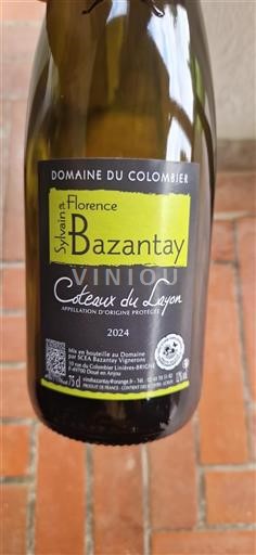 Loire Valley Coteaux-du-Layon Domaine Colombier Sylvain et Florence Bazantay 2024