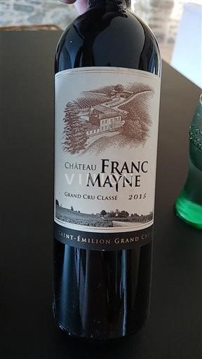 Bordeaux Saint-Émilion Grand Cru Château Franc Mayne 2015