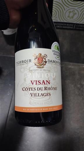 Rhônevallei Côtes-du-rhône-villages Terroir Daronton Niet-geïntegreerd