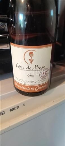 Östra regionerna Côte de Meuse Domaine La Goulotte 2022