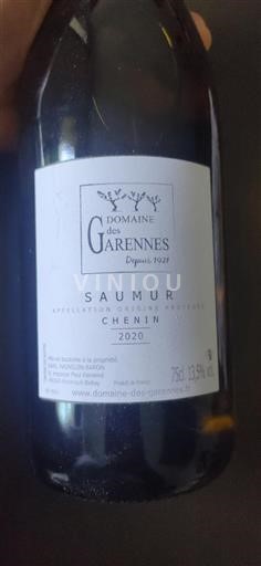 Thung lũng sông Loire Saumur Domaine Des Garennes Chenin 2020