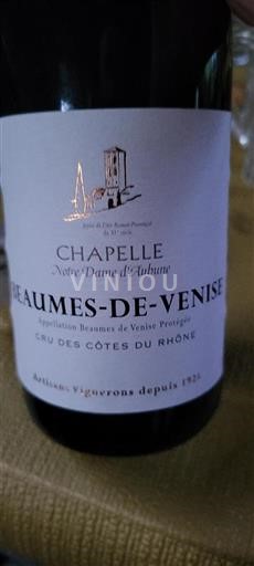 Rhône-dalen Beaumes de Venise Notre Dame Aubune Chapelle 2020