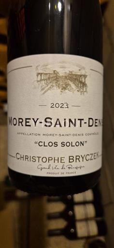 Burgund Morey-Saint-Denis Grand Cru Christophe Bryczek Clos Solon 2023