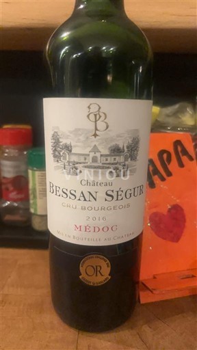 Bordeaux Médoc Cru Bourgeois Château Bessan Ségur 2016