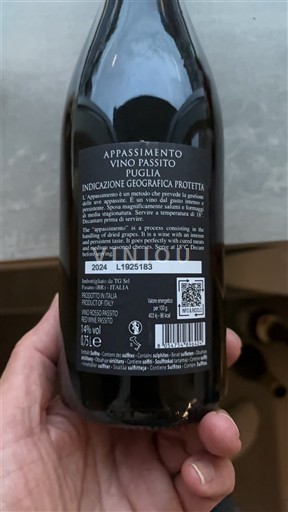 Apulie Nespecifikováno Appassimento 2024