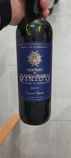 Bordeaux Lalande-de-pomerol Château Grand Ormeau Réserve Premium 2018