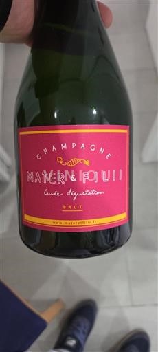 Champagne Champagner Mater & Filii dégustation Ohne Jahrgang