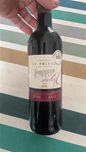 Bordéus Château Le Prieuré Passion 2010